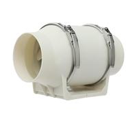 Ventilatore a tubo 100 mm, 28 W, ventilatore in linea con flusso d'aria 220 m³/h, ventola silenziosa per bagno, cucina, WC, serra