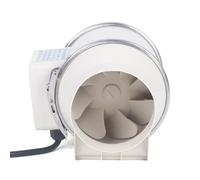 Ventilatore a tubo a canale 145 mm, ventilatore a canale HF-150P, ventola per tubi 540 m³/h e velocità 2600 giri/min, ventola di scarico con 8 pale, per bagno, cucina, WC, serra