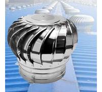 Ventilatore a turbina da tetto in acciaio inox, automatico, resistente al vento e alla pioggia, facile installazione, tappo di scarico per un flusso d'aria efficiente, in acciaio inox, 500 mm