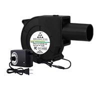 Ventilatore a velocità regolabile Ventilatore turbo di grande volume d'aria 12V 2.85A 5500R/Min Legna da ardere Stufa per barbecue Stufa per olio esausto Stufa a legna