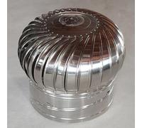 Ventilatore a vento in acciaio inox da 600 mm automatico a risparmio energetico, sistema di flusso d'aria non alimentato per ventilazione ottimale del tetto