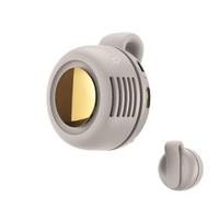 Ventilatore a vita sospeso, ventilatore personale portatile sotto la camicia, ricarica USB, ventilatore a clip in vita, piccolo ventilatore a ciclone senza ali, bianco