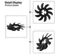 Ventilatore a volano 10 pale di ricambio compatibile per attrezzi prato e giardi