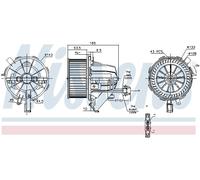 Ventilatore abitacolo anteriore per FORD SEAT VW ALHAMBRA GALAXY SHARAN