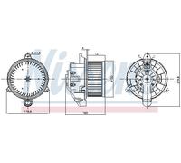 Ventilatore abitacolo anteriore per FORD TOURNEO CUSTOM TRANSIT TRANSIT CUSTOM
