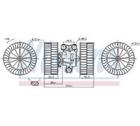 Ventilatore abitacolo anteriore per MERCEDES-BENZ VIANO VITO VITO / MIXTO