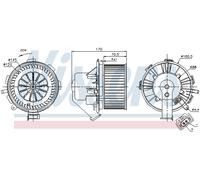 Ventilatore abitacolo anteriore per MERCEDES-BENZ VW CRAFTER 30-35 CRAFTER 30-50