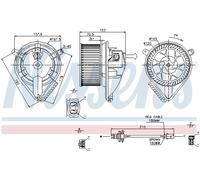 Ventilatore abitacolo anteriore per MERCEDES-BENZ VW LT 28-35 LT 28-46 SPRINTER