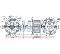 Ventilatore abitacolo anteriore per NISSAN OPEL RENAULT RENAULT TRUCKS INTERSTAR