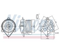 Ventilatore abitacolo anteriore per NISSAN OPEL RENAULT VAUXHALL PRIMASTAR TRAFI