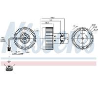 Ventilatore abitacolo anteriore per VOLVO S60 S80 V70 XC70 XC90