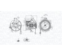 Ventilatore abitacolo MAGNETI MARELLI 069412290010 SL (R231) 3 2014-2016