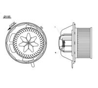 Ventilatore abitacolo MAHLE AB 194 000S per BMW 3 (E90) 2 2004-2007