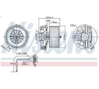 Ventilatore abitacolo NISSENS 87385 MODUS / GRAND MODUS (F/JP0_) 1.2 2004-2013