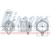 Ventilatore abitacolo NISSENS 87568 per HYUNDAI i20 II (GB, IB) 1 2016-2020