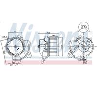 Ventilatore interno NISSENS 87574