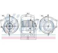 Ventilatore abitacolo per AUDI VW 80 90 CADDY COUPE GOLF JETTA PASSAT SCIROCCO T