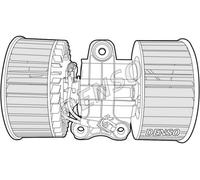 Denso Ventilatore abitacolo DEA05004 con guida a Sx per BMW 5 / 5 Touring / X5 3.0i