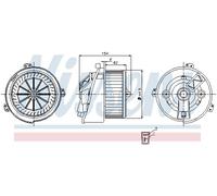 NISSENS 87129 Ventilatore abitacolo per FIAT DUCATO Pritsche/Fahrgestell (230)