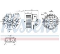 Ventilatore abitacolo per CITROËN PEUGEOT 1007 206 206 Van 206+ 307 C2 C2 ENTERP