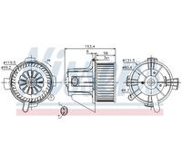 Ventilatore abitacolo per CITROËN PEUGEOT 307 307 SW C4