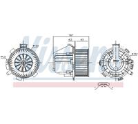Ventilatore abitacolo per CITROËN PEUGEOT 407 407 SW C5 C6