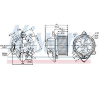 Ventilatore abitacolo per CITROËN PEUGEOT BERLINGO / BERLINGO FIRST PARTNER PART