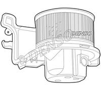 Ventola abitacolo per veicolo con guida a Sx DEA07006 DENSO per CITROËN RENAULT