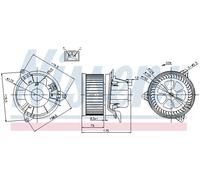 Ventilatore abitacolo per FORD FOCUS MONDEO TOURNEO CONNECT TRANSIT CONNECT