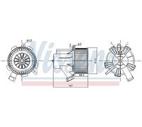 NISSENS 87208 Ventilatore abitacolo