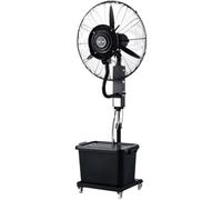 Ventilatore ad Acqua con Nebulizzatore 42L, Ventilatore a Piantana con Ruote Regolabile in Altezza, Oscillazione 80°, Inclinazione 15°, Flusso 20mI per Esterno, Casa, Ufficio e Grandi Ambienti