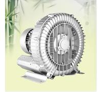 Ventilatore Ad Anello Soffiatore ad anello a vortice ad alta pressione 220 V 50 Hz, 0,33 HP 0,47 HP 0,5 HP 0,74 HP Pompa per vuoto industriale per soffiaggio o aspirazione d'aria(250W/0.33HP)