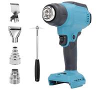 Ventilatore ad aria calda per batteria Dewalt da 20 V (senza batteria), pistola termica manuale da 550 °C con 4 ugelli in acciaio inox, pistola termica per saldatura fai da te, fai da te