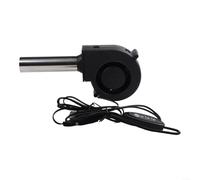 Ventilatore ad aria per barbecue USB 5 V con controller regolabile, ventilatore portatile a turbina per grigliare all'aperto, campeggio, cucina, accendifuoco elettrico compatto per griglia a carbone