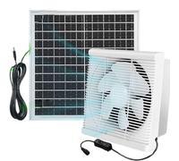 Ventilatore ad energia solare da 17 W per un flusso d'aria efficiente in serre e case per animali domestici (6"-17W)