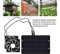Ventilatore ad energia solare facile installazione 12V 10W per cucine e fienili [EEK: A]