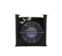 Ventilatore, AJ0510T-CA 10L/Min Radiatore idraulico Raffreddato ad aria Radiatore olio Scambiatore di calore for idraulico CNC for pompa a palette VP20 VP30 a bassa rumorosità(AJ0510T-CA,AC380V)