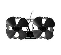 Ventilatore alimentato a calore: stufa a legno attivata dal calore silenzioso ventilatore a basso rumore | Fan di stufe Woods Burning | Ventilatore per bruciatori a legna circolante termica