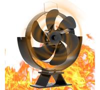 Ventilatore Alimentato A Calore - Ventilatori Antincendio Sicuri, Stufe A Legna, Circolazione Del Calore Ruotabile A 360 Gradi, Stufa A Legna Ecologica, Potenziatore Del Flusso D'aria Per Caminetto |