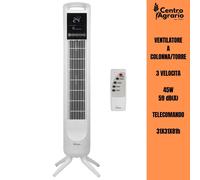 Ventilatore Ardes a colonna torre con telecomando da terra silenzioso bianco