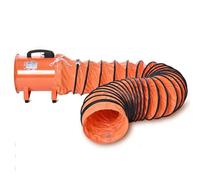 Ventilatore aspirante, ventilatore assiale cilindrico per impieghi gravosi, macchinari di estrazione e ventilazione ad alta velocità e bassa rumorosità, per officine, magazzini(30cm,5m)