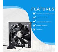Ventilatore Assiale Aspiratore Industriale Commerciale Con Piastra Di Flusso