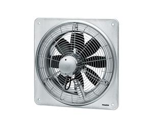 Ventilatore assiale da parete EZQ 45/6 B con piastra murale quadrata, corrente alternata, DN450 di Maico - 0083.0100