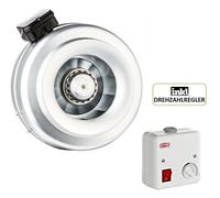 Ventilatore Assiale In Metallo Ø100 Con Regolatore Di Velocità