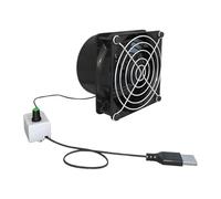 Ventilatore - Assorbifumo A Saldare 8 × 8 × 6,5 Cm, Estrattore D'Aria A Velocità Regolabile USB, Mini Ventilatore In Linea, Dispositivo Di Scarico Compatto, Ventola Di Ventilazione USB Regolabile Per
