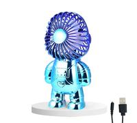 ventilatore astronauta - Ventilatore da tavolo con supporto di base - Ventilatore da scrivania ricaricabile, ventilatore da tasca , ventilatore a mano per attività all'aperto estive e