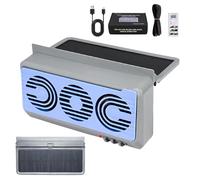 Ventilatore Auto Ad Energia Solare - Ventilatore Solare Per Veicoli | Accessorio Circolazione Aria Silenzioso Per SUV Autocarro Ventilazione Automobilistica Viaggio