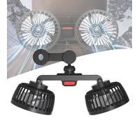 Ventilatore Auto per Audi B98 S4 A5 F5 RS5 D5 Q2 Q5 Q7 SQ5 SQ7 TTRS, Doppia Testa Rotazione di 360 Gradi Ventilatore per Veicol, Regolabile a 3 velocità
