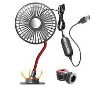 Ventilatore Auto Portatile 3 Velocità Potente | Ventilatore per Auto Senza Aria Condizionata | Portatile Circolazione Aria per Pickup Golf Viaggio