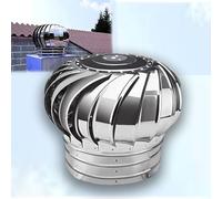 Ventilatore automatico per tetto, silenzioso, 150 mm, turbina eolica per tettuccio in acciaio inossidabile 304, per camini, fabbriche, fattorie, tappo di sfiato rotondo (150 mm)